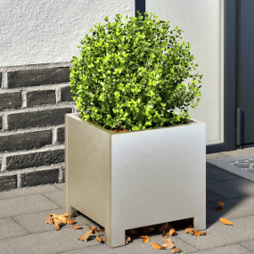 Garden Planter Set of 2 Stainless Steel Medium Durable