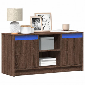 TV Cabinet Brown Oak Engineered Wood Medium TV Cabinet