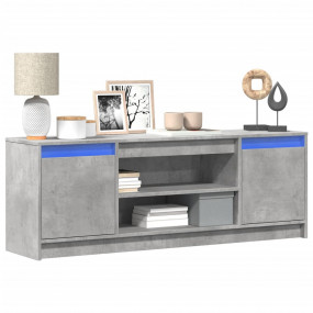 TV Cabinet Concrete Grey Engineered Wood Medium TV Cabi...
