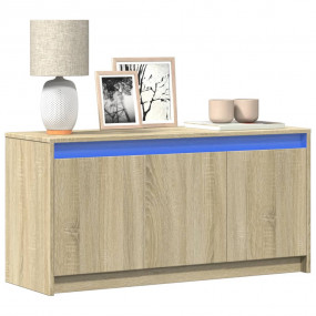 TV Cabinet Sonoma Oak Engineered Wood Medium Stylish TV...