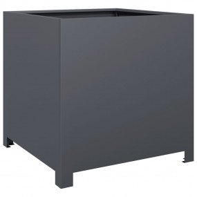 Garden Planter Anthracite Steel Medium Durable Garden P...