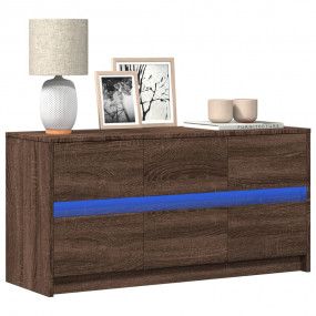 TV Cabinet Brown Oak Engineered Wood Medium TV Cabinet