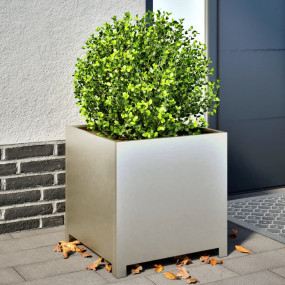 Garden Planter Stainless Steel 19.7 in x 19.7 in x 19.7...