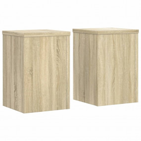 Plant Stand Set of 2 Sonoma oak Engineered wood Decorat...