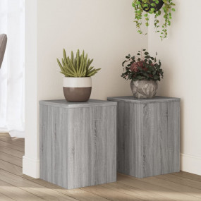 Plant Stand Set of 2 Gray Sonoma Engineered wood Medium