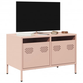 TV Cabinet Pink Cold-rolled steel 26.8x15.4x17.1 in TV ...