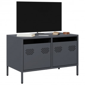 TV Cabinet Anthracite Cold-rolled Steel 26.8x15.4x17.1 ...