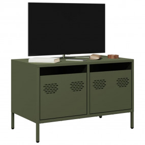 TV Cabinet Olive Green Cold-rolled steel Small Levelers