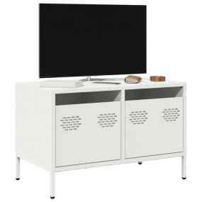 TV Cabinet White Cold-rolled steel 26.8 in x 15.4 in x ...