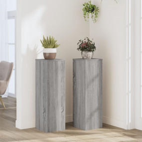 Plant Stand Set of 2 Grey Sonoma Engineered wood