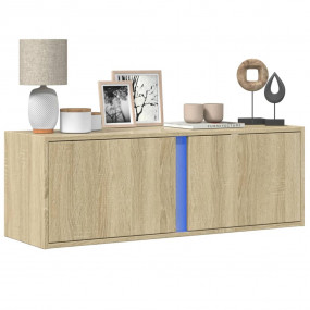 TV Wall Cabinet Sonoma Oak Engineered Wood Compact Wall...