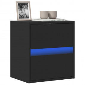 TV Wall Cabinet Black Engineered wood Medium TV Wall Ca...
