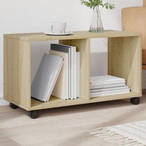 Rolling cabinet Sonoma oak Engineered wood 28.3 x 13.0 ...