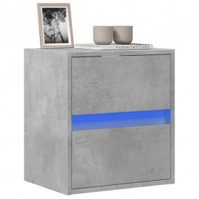 TV Wall Cabinet Concrete gray Engineered wood Medium