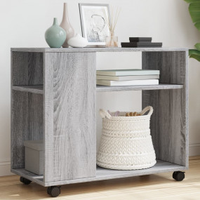 Side Table Gray Sonoma Engineered wood Medium Lockable ...