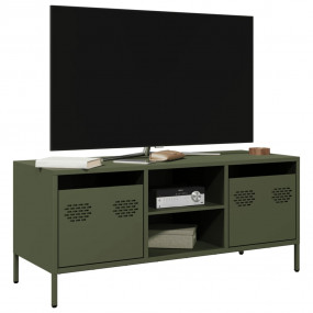 TV Cabinet Olive Green Cold-rolled Steel Medium Adjusta...