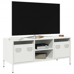 TV Cabinet White Cold-rolled steel 39.8 x 15.4 x 17.1 i...