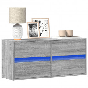 TV Wall Cabinet Gray Sonoma Engineered wood Medium