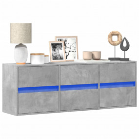 TV Wall Cabinet Concrete grey Engineered wood 51.2 x 12...