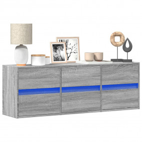 TV Wall Cabinet Grey Sonoma Engineered Wood Medium