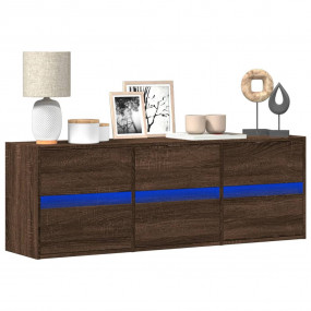 TV Wall Cabinet Brown Oak Engineered wood 51.2 x 12.2 x...