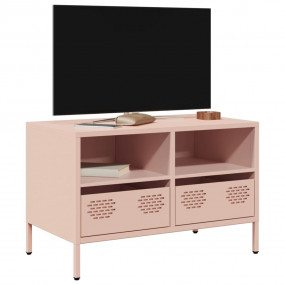 TV Cabinet Pink Cold-rolled steel Medium TV Cabinet Rec...