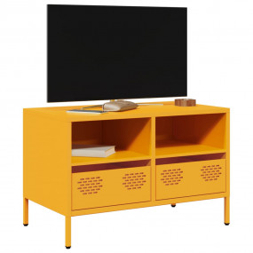 TV Cabinet Mustard Yellow Cold-rolled Steel Medium TV C...