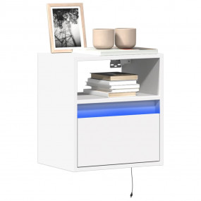 TV Wall Cabinet Set of 2 White Engineered wood Standard