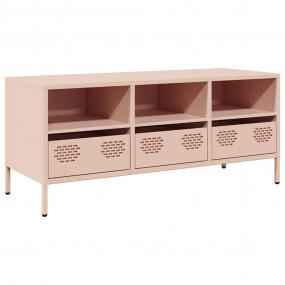 TV Cabinet Pink Cold-rolled steel TV Cabinet Rectangula...