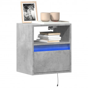 TV Wall Cabinet Set of 2 Concrete grey Engineered wood ...