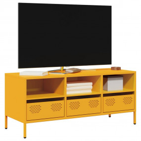 TV Cabinet Mustard Yellow Cold-rolled Steel Medium TV C...