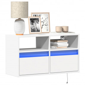 TV Wall Cabinet White Engineered wood 31.5 x 12.2 x 17....