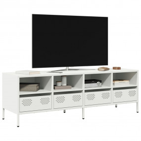 TV Cabinet White Cold-rolled steel 53.1 x 15.4 x 17.1 i...