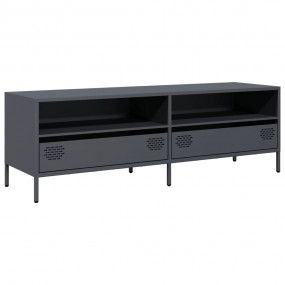 TV Cabinet Anthracite Cold-rolled Steel Medium Adjustab...