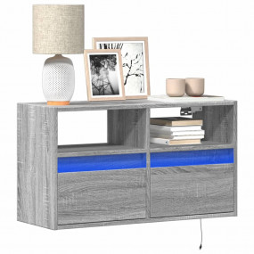 TV Wall Cabinet Grey Sonoma Engineered Wood Compact