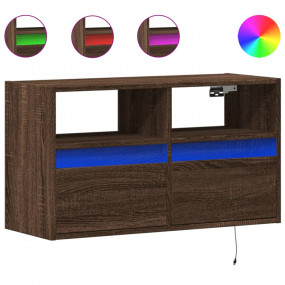 TV Wall Cabinet Brown Oak Engineered Wood 31.5x12.2x17....