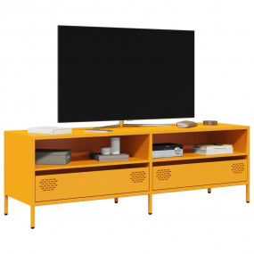 TV Cabinet Mustard Yellow Cold-rolled Steel Large TV Ca...