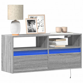 TV Wall Cabinet Gray Sonoma Engineered Wood 39.4 x 12.2...