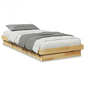 Bed Frame Natural Oak Solid oak wood (not treated) Sing...
