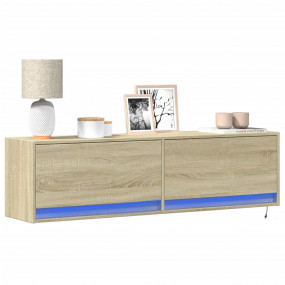 TV Wall Cabinet Sonoma Oak Engineered Wood 55.1 x 12.2 ...