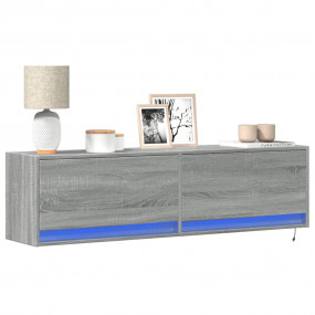 TV Wall Cabinet Grey Sonoma Engineered wood Medium