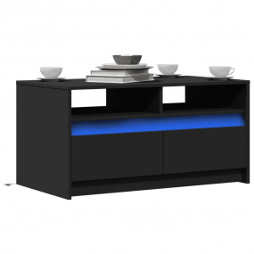 Coffee Table Black Engineered wood Standard Coffee Tabl...
