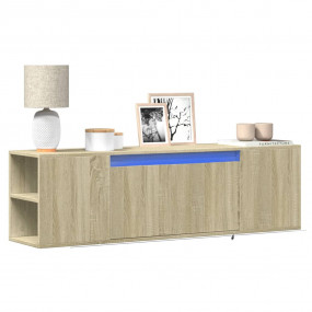 TV Wall Cabinet Sonoma oak Engineered wood Large TV Wal...