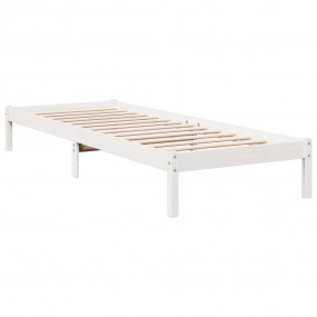 Bed Frame White Solid pine wood Extra Long Bed Frame