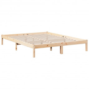 Extra Long Bed Frame Solid Pine Wood (Untreated) Double...