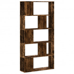 Bookcase Smoked Oak Engineered Wood Medium Bookcase Rec...