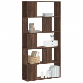 Bookcase Brown oak Engineered wood Large Bookcase Recta...