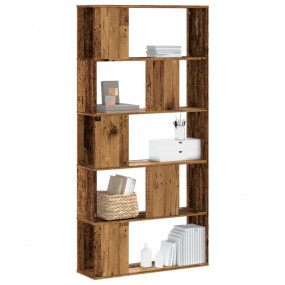 Bookcase Old Wood Engineered Wood Medium Bookcase Recta...