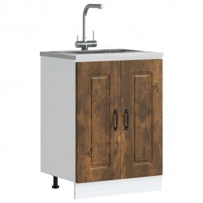 Sink Base Cabinet Smoked oak Engineered wood 23.6x18.1x...