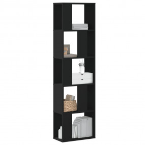 Bookcase Black Engineered wood Medium Bookcase Rectangu...